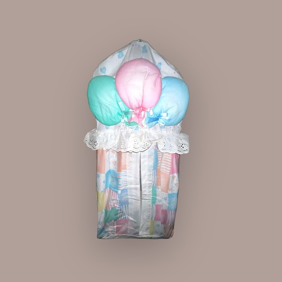 1993 Crib Set with Adorable Balloon & Teddy Bear Design - Picture 3 of 9